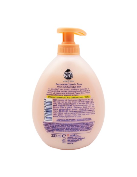 offerta Fresh & Clean Family Care Sapone Mani Liquido Yogurt e Pesca 300 ml