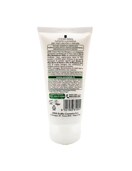 offerta Omia Laboratories Crema Mani Eco Biologica Aloe Vera 75 ml