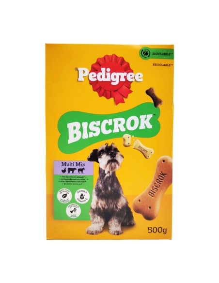 offerta Pedigree Biscrok Cibo per Cani Multi Mix Pollo Agnello e Manzo 500 g