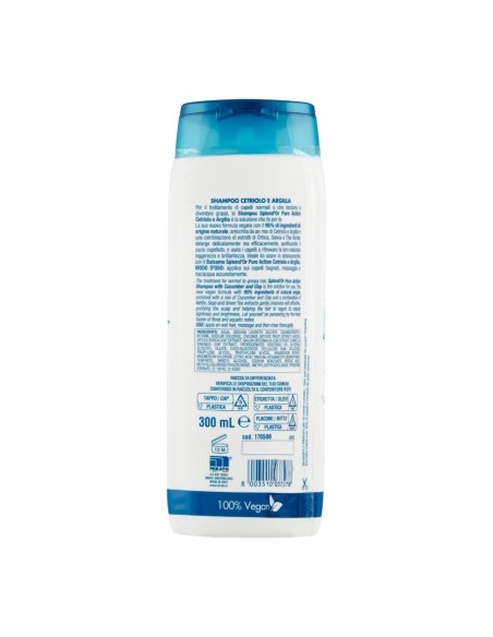 offerta Splend'Or Shampoo Purificante Pure Action Cetriolo e Argilla per Capelli Grassi 300 ml