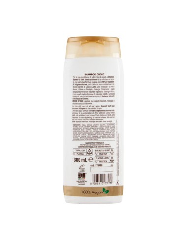 offerta Splend'Or Shampoo Cocco Soft Touch Vitalità Naturale per Tutti i Tipi di Capelli 300 ml