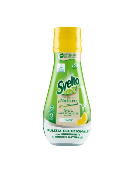 offerta Svelto Powered By Nature Gel Lavastoviglie Tutto in 1 Profumo di Limone 640 ml
