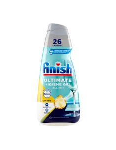 Finish Ultimate + Igiene Gel Detergente Lavastoviglie All In 1 Limone 26 Lavaggi 560 ml