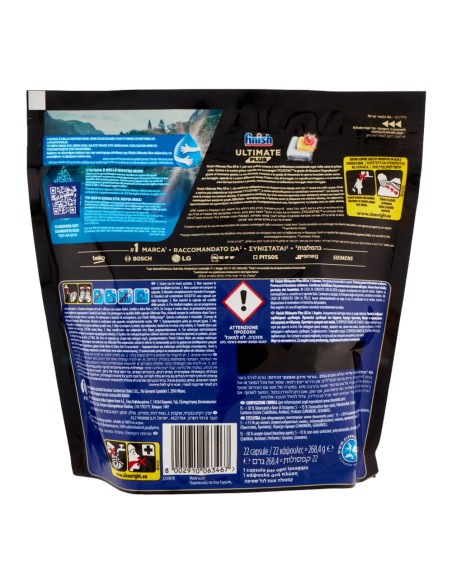 offerta Finish Powerball Ultimate Plus All In 1 Limone Pastiglia Detergente Lavastoviglie 22 Tabs