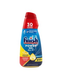 Finish Power Gel All in 1 Detergente Lavastoviglie al Limone 30 Lavaggi 600 ml