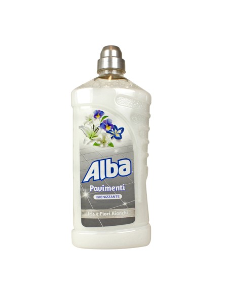 offerta Alba Pavimenti Detersivo Lavapavimenti Fragranza Iris e Fiori Bianchi 1 L