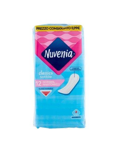 offerta Nuvenia Assorbente Classico Sottile Normal Anatomico Flusso Normale 12 Pz