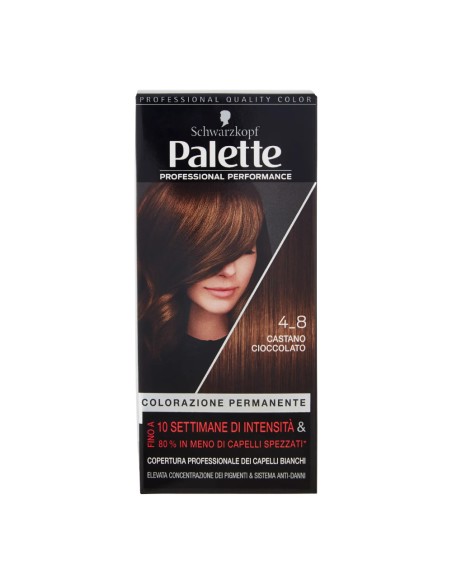 offerta Palette Professional Performance Colorazione Permanente 4_8 Castano Cioccolato