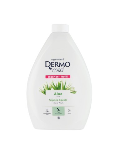 offerta Dermomed Ricarica Sapone Liquido Mani con Aloe e Acido Ialuronico 1000 ml