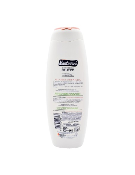 offerta Mantovani Bagnodoccia Neutro Formula Extra Delicata Ricordi d'Infanzia 500 ml