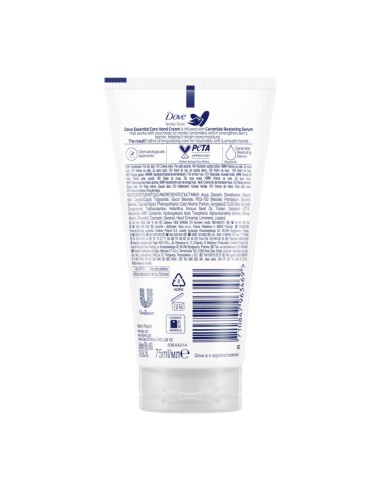 offerta Dove Body Love Essential Care Crema Mani per Pelli Secche 48H 75 ml
