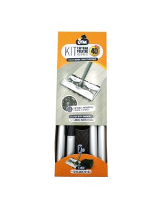 Utm Kit Cattura Polvere Pavimenti 4D 1 Mop + 4 Ricariche 22 x 28 cm