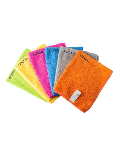 offerta Utm Set 6 Panni Multisuperficie 100% Microfibra
