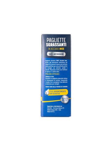 offerta Utm Pagliette Sgrassanti In Acciaio Inox