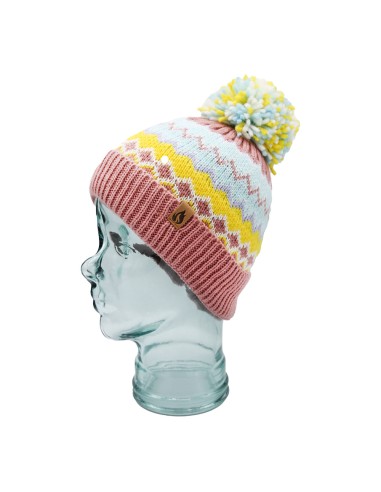 offerta Heat Machine Cappello Motivo a Righe Nordiche con Pompom