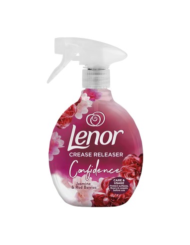 offerta Lenor Confidence Deodorante Spray Elimina Pieghe Tessuti Gelsomino e Frutti Rossi 500 ml