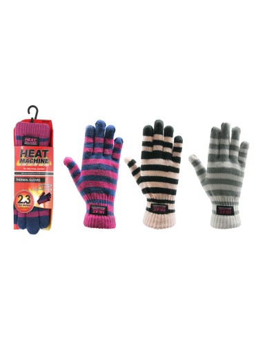 offerta Heat Machine Guanti Termici Motivo a Strisce 