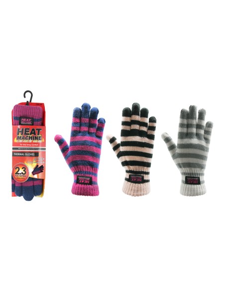 offerta Heat Machine Guanti Termici Motivo a Strisce 