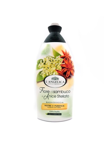 offerta L'Angelica Officinalis Bagnodoccia Fiore di Sambuco e Anice Stellato Nutre e Purifica 500 ml