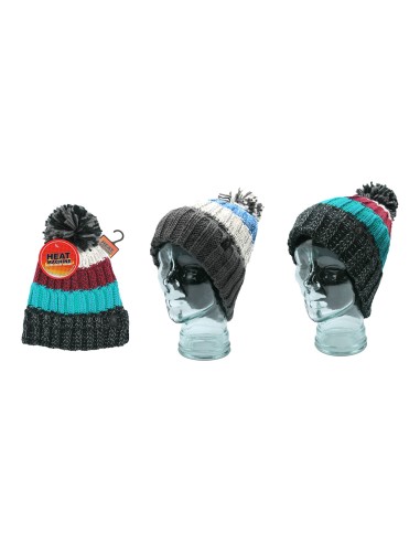 offerta Heat Machine Cappello Motivo a Strisce Foderato in Sherpa