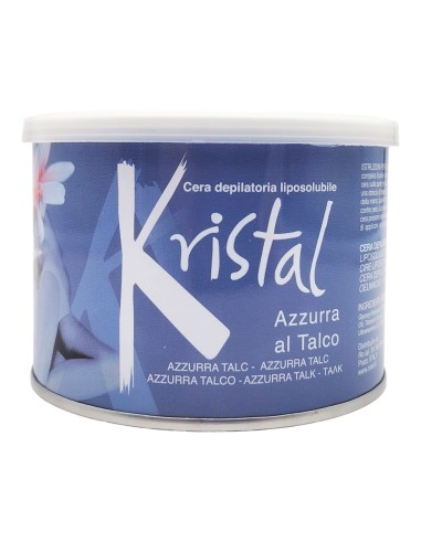 offerta Kristal Cera Depilatoria Liposolubile Azzurra al Talco 400 ml