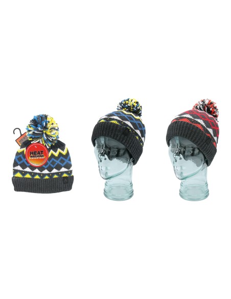 offerta Heat Machine Cappello Motivo Nordico con Pompom