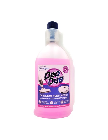 offerta Deo Due Detergente Multisuperficie per Robot e Scope Elettriche Fragranza Rosa 900 ml