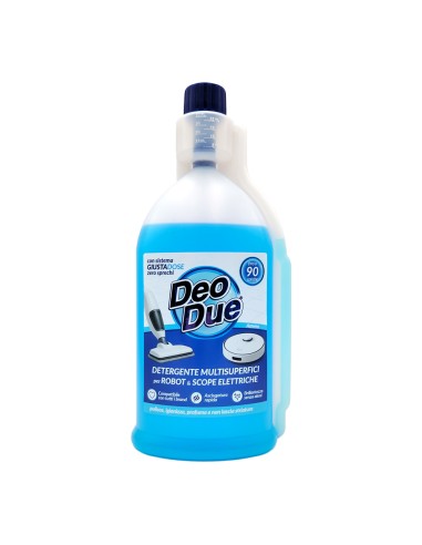 offerta Deo Due Detergente Multisuperficie per Robot e Scope Elettriche Fragranza Azzurro 900 ml