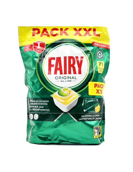 offerta Fairy Caps Original All in One Fragranza Limone 71 Lavaggi 
