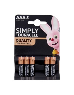 Duracell Simply Batterie Alcaline AAA Mini Stilo 1,5 V 5 Pz