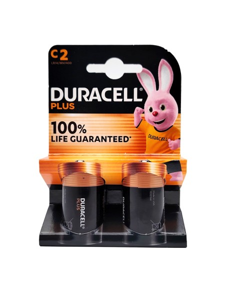 offerta Duracell Plus Batterie C2 Alcaline 1,5 V 2 Pz