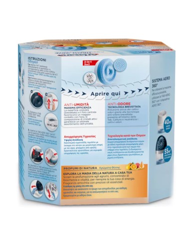 offerta Ariasana Ricariche Tab Aero 360 Gradi Assorbiumidità Fragranza Agrumi 2 Pz 