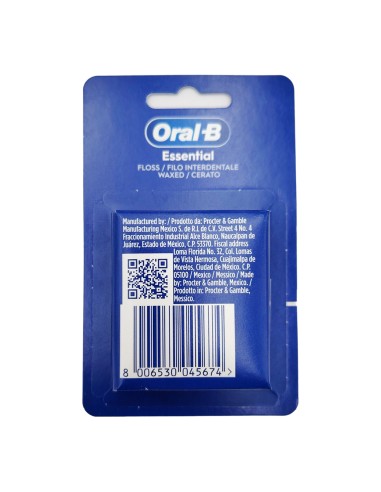 offerta Oral B Essential FIlo Interdentale Cerato 50 M