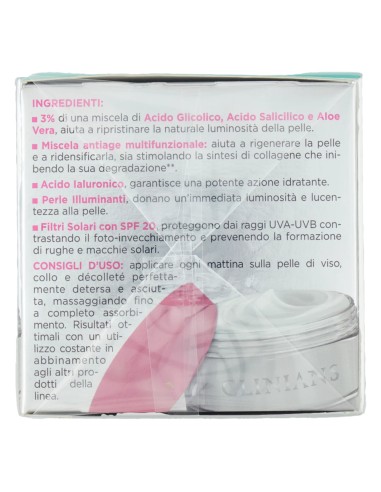 offerta Clinians Acido Glicolico Crema Viso Trattamento Rinnovatore SPF 20 Anti Age 50 ml