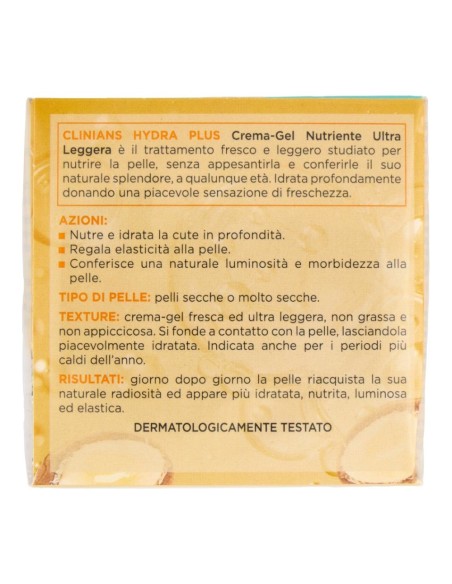 offerta Clinians Hydra Plus Crema Gel Nutriente Ultra Leggera Pelli Secche o Molto Secche 50 ml