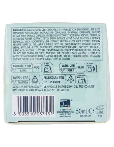 offerta Clinians Hydra Plus Crema Gel Idratante Opacizzante Pelli Miste o Grasse 50 ml