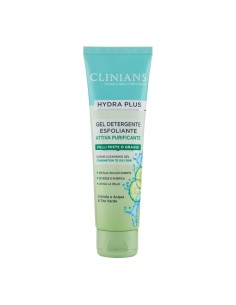 Clinians Hydra Plus Gel Detergente Esfoliante per Pelli Miste o Grasse 150 ml