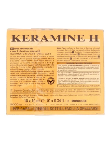 offerta Keramine H Fiale Rinforzanti Trattamento Intensivo per Capelli Secchi 10 Pz