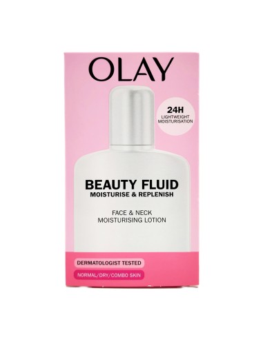 offerta Olay Beauty Fluid Lozione Idratante per Viso e Collo 100 ml
