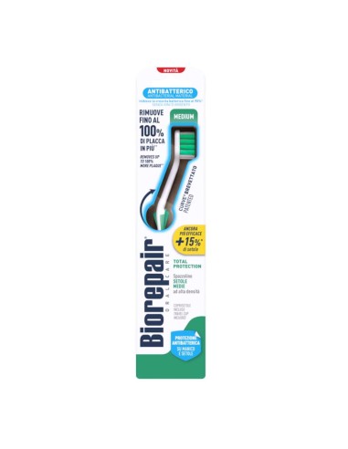 offerta Biorepair Oral Care Spazzolino Curve Medium Antibatterico Setole Medie 1 Pz