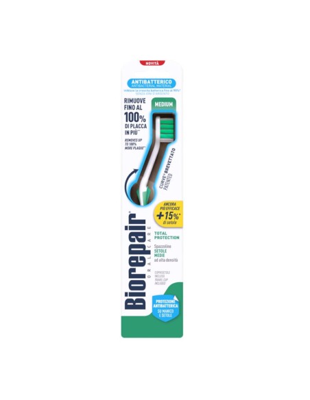 offerta Biorepair Oral Care Spazzolino Curve Medium Antibatterico Setole Medie 1 Pz