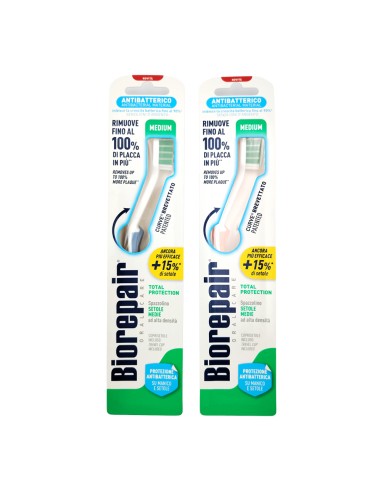 offerta Biorepair Oral Care Spazzolino Curve Medium Antibatterico Setole Medie 1 Pz
