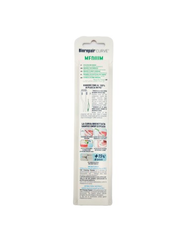 offerta Biorepair Oral Care Spazzolino Curve Medium Antibatterico Setole Medie 1 Pz