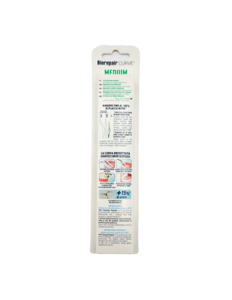 offerta Biorepair Oral Care Spazzolino Curve Medium Antibatterico Setole Medie 1 Pz