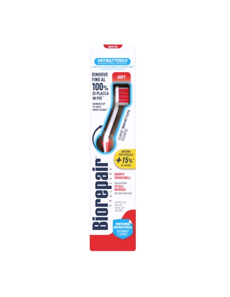 offerta Biorepair Oral Care Spazzolino Curve Soft Antibatterico Setole Morbide Denti Sensibili 1 Pz