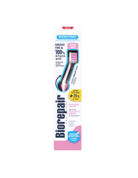 offerta Biorepair Oral Care Spazzolino Curve Super Soft Antibatterico Setole Super Morbide 1 Pz