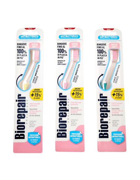 offerta Biorepair Oral Care Spazzolino Curve Super Soft Antibatterico Setole Super Morbide 1 Pz