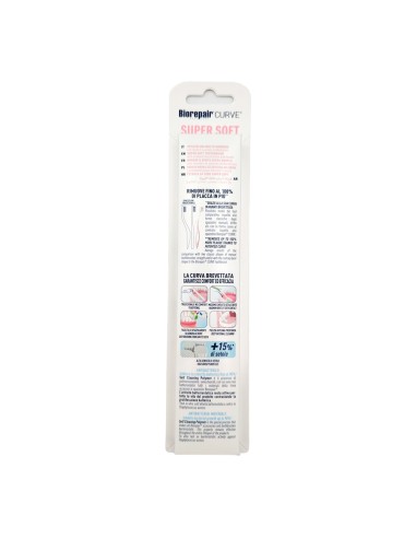 offerta Biorepair Oral Care Spazzolino Curve Super Soft Antibatterico Setole Super Morbide 1 Pz
