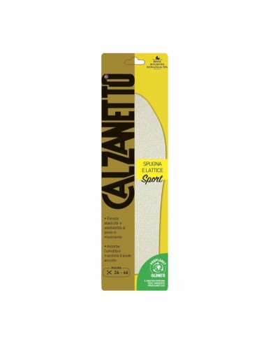 offerta Calzanetto Proplanet Soletta Sport Spugna e Lattice Misura 24-46