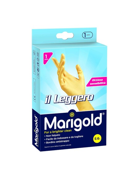 offerta Marigold Il Leggero Guanti in Puro Lattice in Gomma Naturale Taglia S